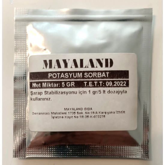 Potasyum Sorbat 5 Gram
